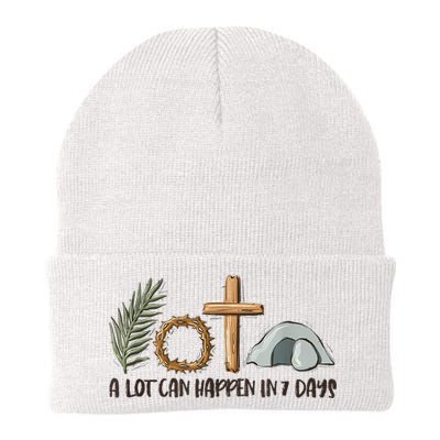 Christian Faith Happy Easter Day A Lot Can Happen In 7 Days Beanie