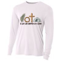 Christian Faith Happy Easter Day A Lot Can Happen In 7 Days Cooling Performance Long Sleeve Crew