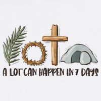 Christian Faith Happy Easter Day A Lot Can Happen In 7 Days Cooling Performance Long Sleeve Crew