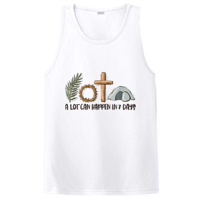 Christian Faith Happy Easter Day A Lot Can Happen In 7 Days PosiCharge Competitor Tank