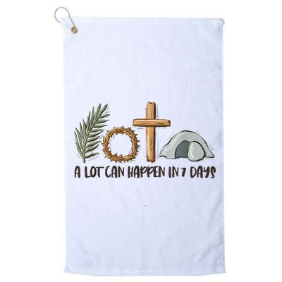 Christian Faith Happy Easter Day A Lot Can Happen In 7 Days Golf Towel