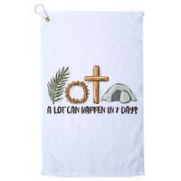Christian Faith Happy Easter Day A Lot Can Happen In 7 Days Golf Towel