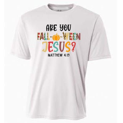 Christian Fall Halloween Are You Fall O Ween Jesus Cooling Performance Crew T-Shirt