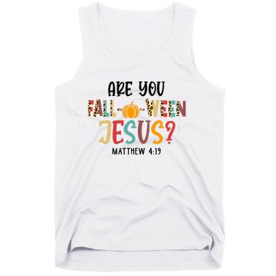 Christian Fall Halloween Are You Fall O Ween Jesus Tank Top