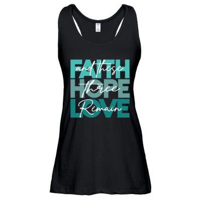 Christian Faith Hope Love And These Three Remain Religious Ladies Essential Flowy Tank