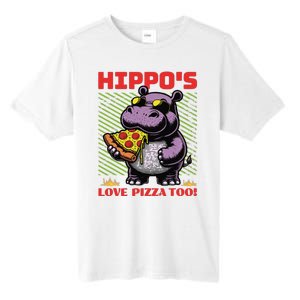 Cute Funny HippoS Love Pizza Too! Tall Fusion ChromaSoft Performance T-Shirt