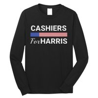 Cashiers For Harris Kamala Harris 2024 Long Sleeve Shirt