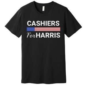 Cashiers For Harris Kamala Harris 2024 Premium T-Shirt