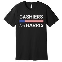 Cashiers For Harris Kamala Harris 2024 Premium T-Shirt