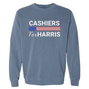 Cashiers For Harris Kamala Harris 2024 Garment-Dyed Sweatshirt