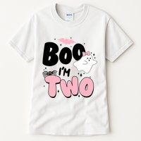 Cute Funny Halloween Boo Im Two Birthday Ghost Girl Tall T-Shirt