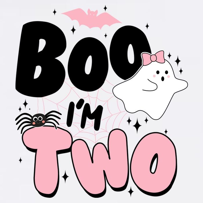 Cute Funny Halloween Boo Im Two Birthday Ghost Girl Tall T-Shirt