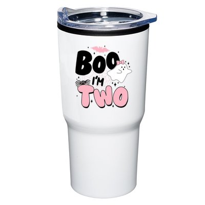 Cute Funny Halloween Boo Im Two Birthday Ghost Girl Tumbler