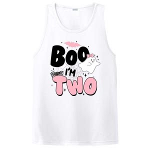 Cute Funny Halloween Boo Im Two Birthday Ghost Girl PosiCharge Competitor Tank