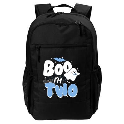 Cute Funny Halloween Boo Im Two Birthday Ghost Boy Backpack