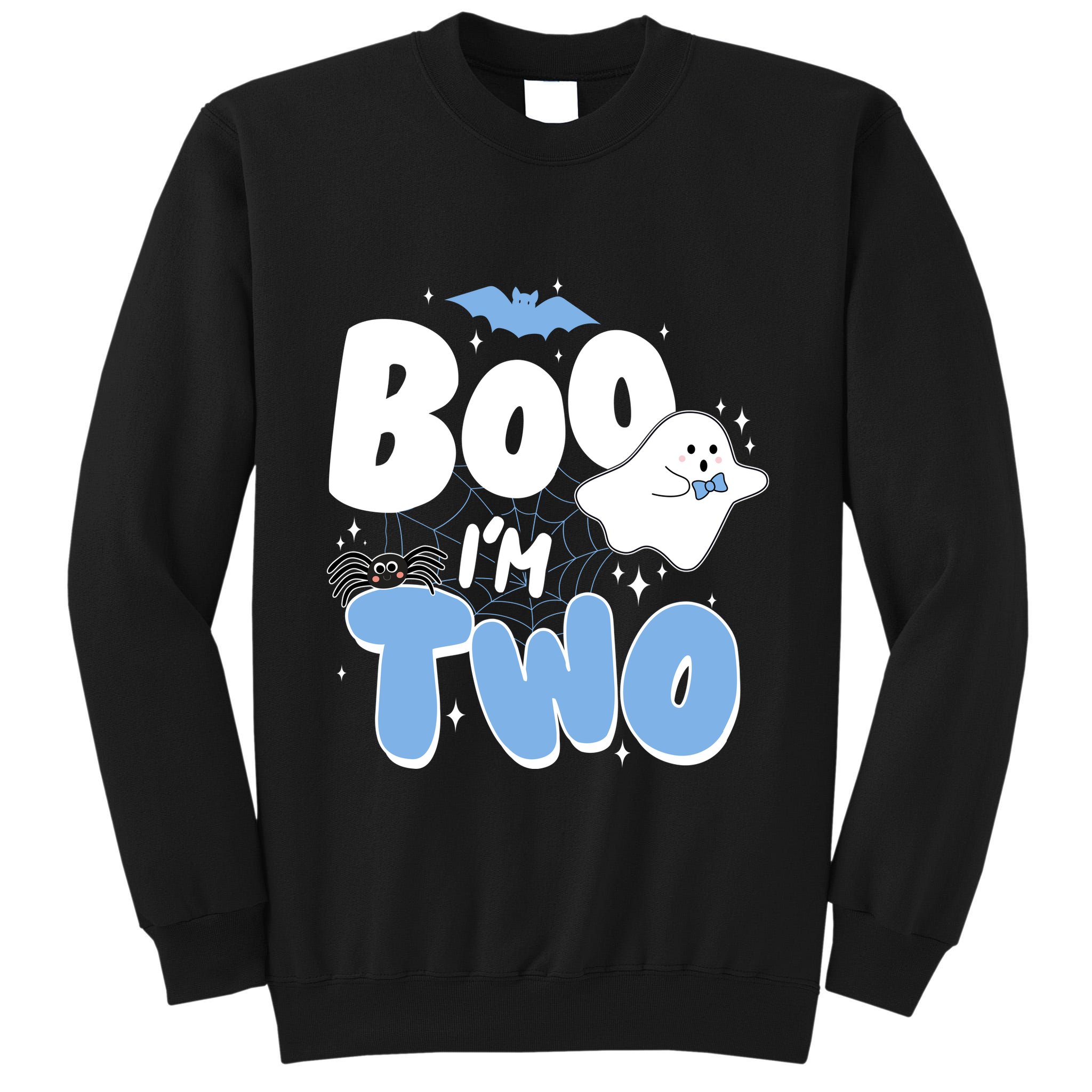 Cute Funny Halloween Boo Im Two Birthday Ghost Boy Tall Sweatshirt