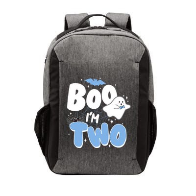 Cute Funny Halloween Boo Im Two Birthday Ghost Boy Vector Backpack