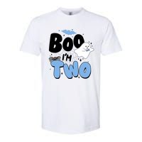 Cute Funny Halloween Boo Im Two Birthday Ghost Boy Softstyle CVC T-Shirt