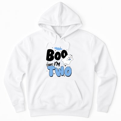 Cute Funny Halloween Boo Im Two Birthday Ghost Boy Hoodie