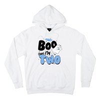 Cute Funny Halloween Boo Im Two Birthday Ghost Boy Hoodie