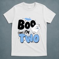 Cute Funny Halloween Boo Im Two Birthday Ghost Boy T-Shirt