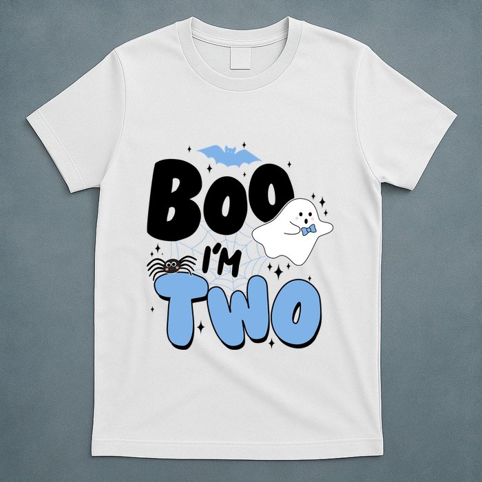 Cute Funny Halloween Boo Im Two Birthday Ghost Boy T-Shirt