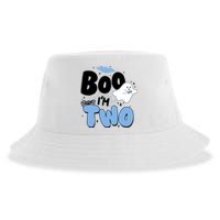 Cute Funny Halloween Boo Im Two Birthday Ghost Boy Sustainable Bucket Hat