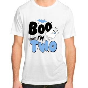 Cute Funny Halloween Boo Im Two Birthday Ghost Boy Adult ChromaSoft Performance T-Shirt