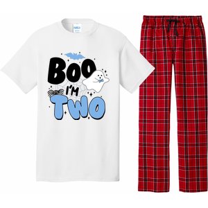 Cute Funny Halloween Boo Im Two Birthday Ghost Boy Pajama Set