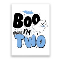 Cute Funny Halloween Boo Im Two Birthday Ghost Boy Poster