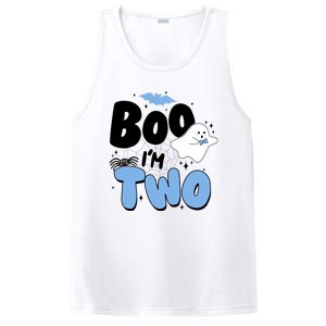 Cute Funny Halloween Boo Im Two Birthday Ghost Boy PosiCharge Competitor Tank