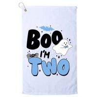Cute Funny Halloween Boo Im Two Birthday Ghost Boy Golf Towel