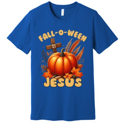 Christian Falloween Halloween Pun (Following) Jesus Cool Gift Premium T-Shirt