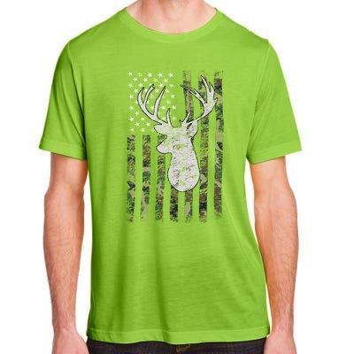 Camouflage Flag Hunter Buck Deer Hunting Adult ChromaSoft Performance T-Shirt