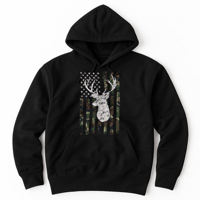 Camouflage Flag Hunter Buck Deer Hunting Hoodie