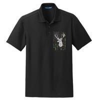 Camouflage Flag Hunter Buck Deer Hunting Dry Zone Grid Polo