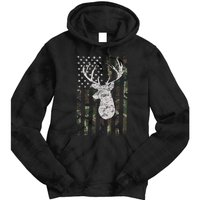 Camouflage Flag Hunter Buck Deer Hunting Tie Dye Hoodie