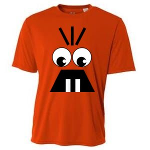 Creepy Face Halloween Carrots Costume Cooling Performance Crew T-Shirt