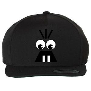 Creepy Face Halloween Carrots Costume Wool Snapback Cap