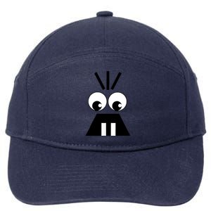 Creepy Face Halloween Carrots Costume 7-Panel Snapback Hat