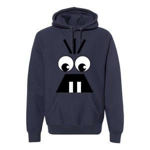 Creepy Face Halloween Carrots Costume Premium Hoodie