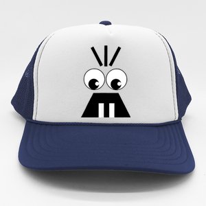 Creepy Face Halloween Carrots Costume Trucker Hat