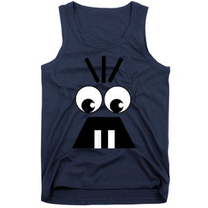 Creepy Face Halloween Carrots Costume Tank Top