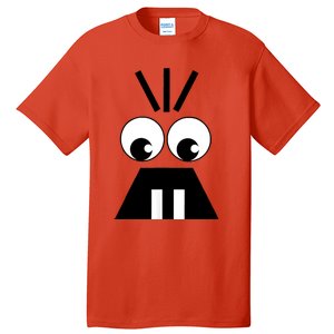 Creepy Face Halloween Carrots Costume Tall T-Shirt