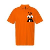 Creepy Face Halloween Carrots Costume Softstyle Adult Sport Polo