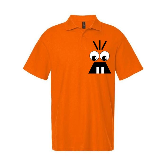 Creepy Face Halloween Carrots Costume Softstyle Adult Sport Polo