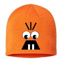 Creepy Face Halloween Carrots Costume Sustainable Beanie