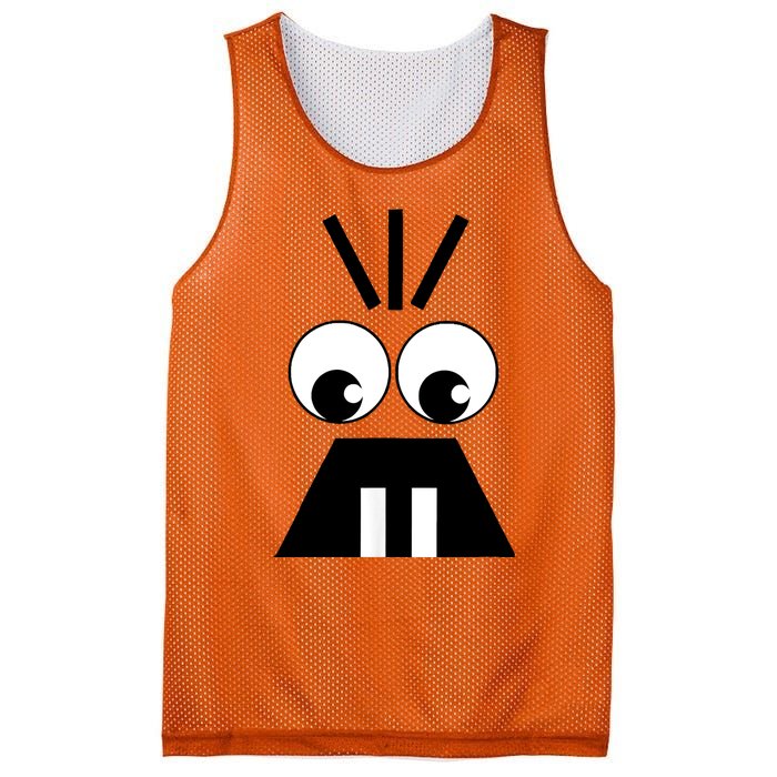 Creepy Face Halloween Carrots Costume Mesh Reversible Basketball Jersey Tank