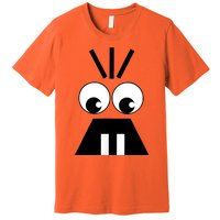 Creepy Face Halloween Carrots Costume Premium T-Shirt