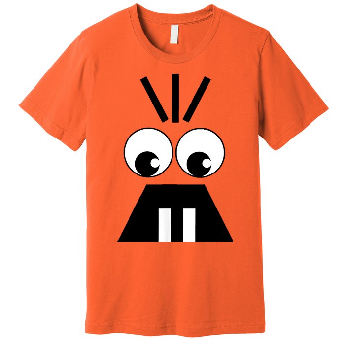 Creepy Face Halloween Carrots Costume Premium T-Shirt